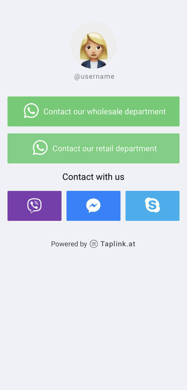 Taplink: Mesajlaşmalar
