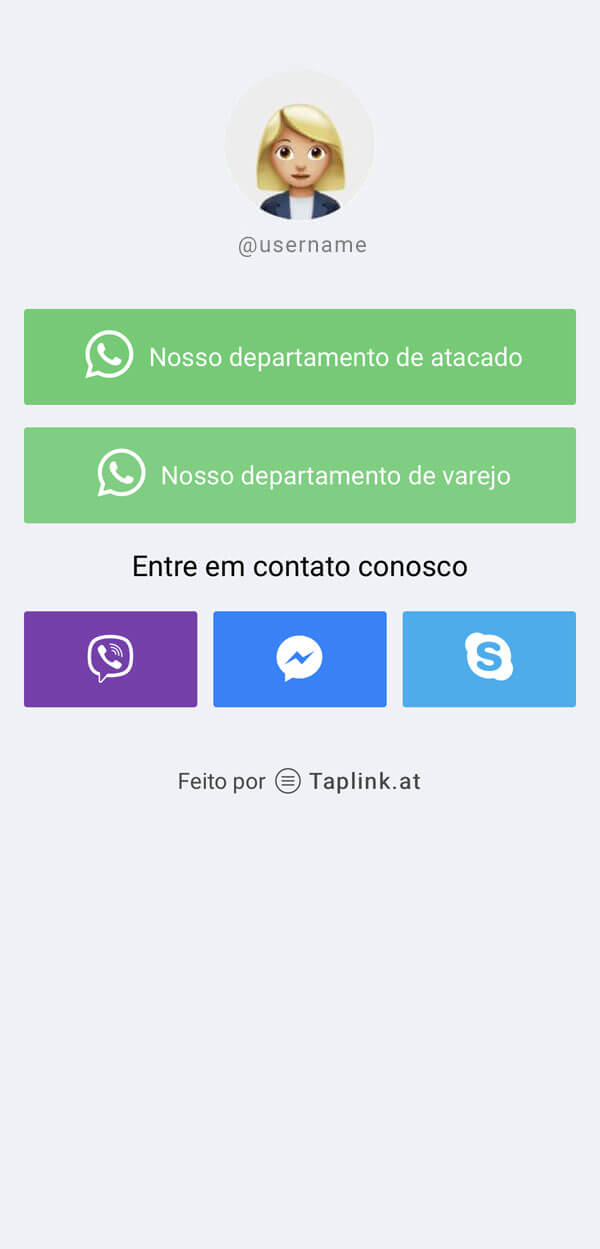 Taplink: Mensageiros
