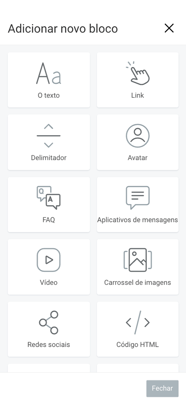 Taplink: Available blocks