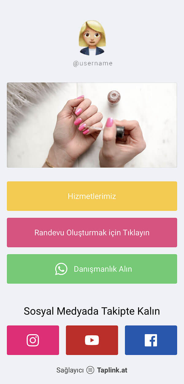 Taplink: Birden fazla link