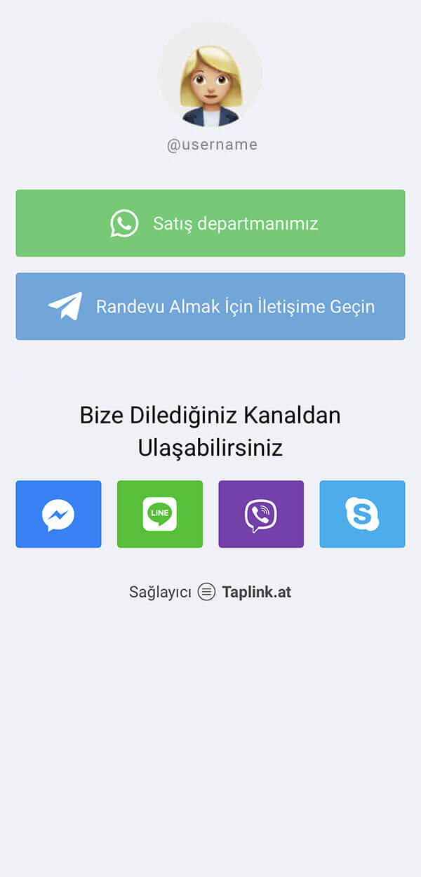 Taplink: Online mesajlaşma